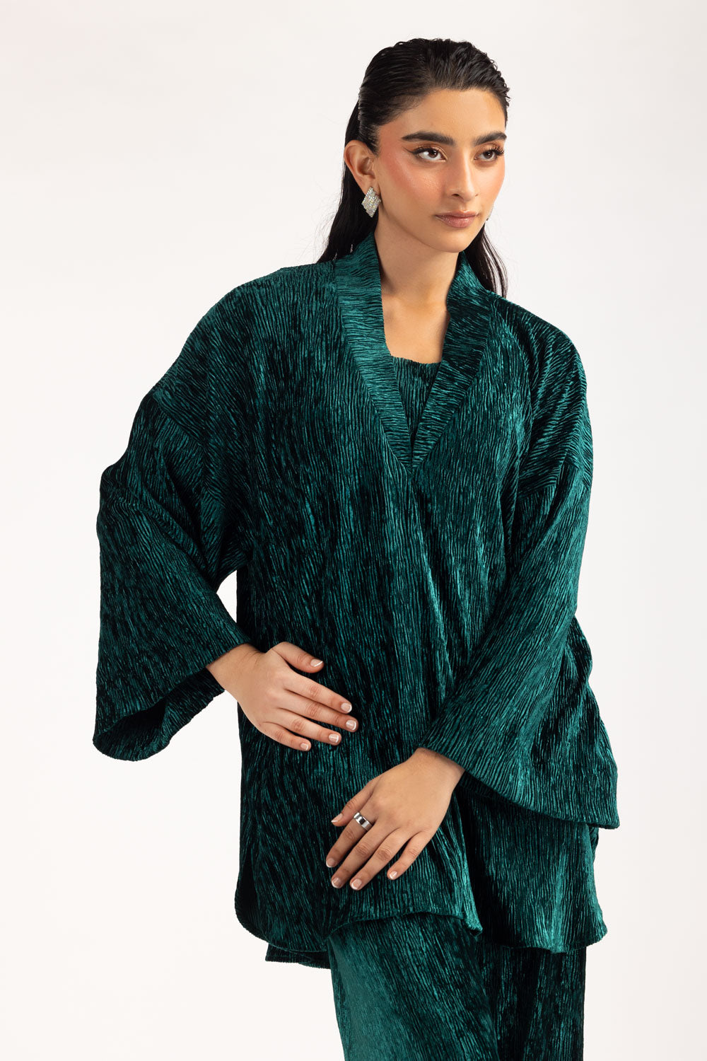 Crinkle Velvet Co-Ord Set
