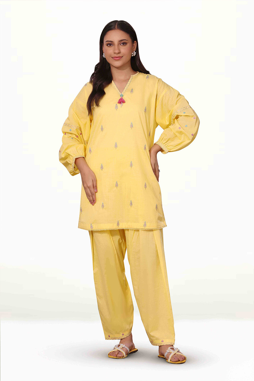 Cross Hatch Embroidered Co-Ord Set