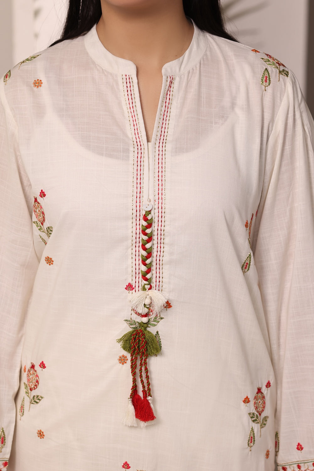 Cross Hatch Embroidered Shirt And Trouser