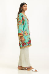 Cross Slub Printed Co-Ord Set