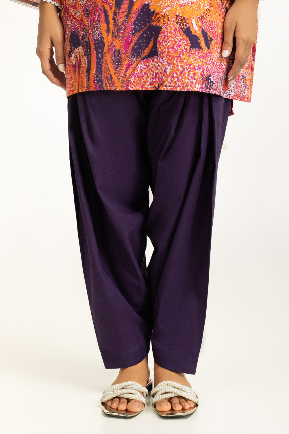 Cross Slub Printed Co-Ord Set
