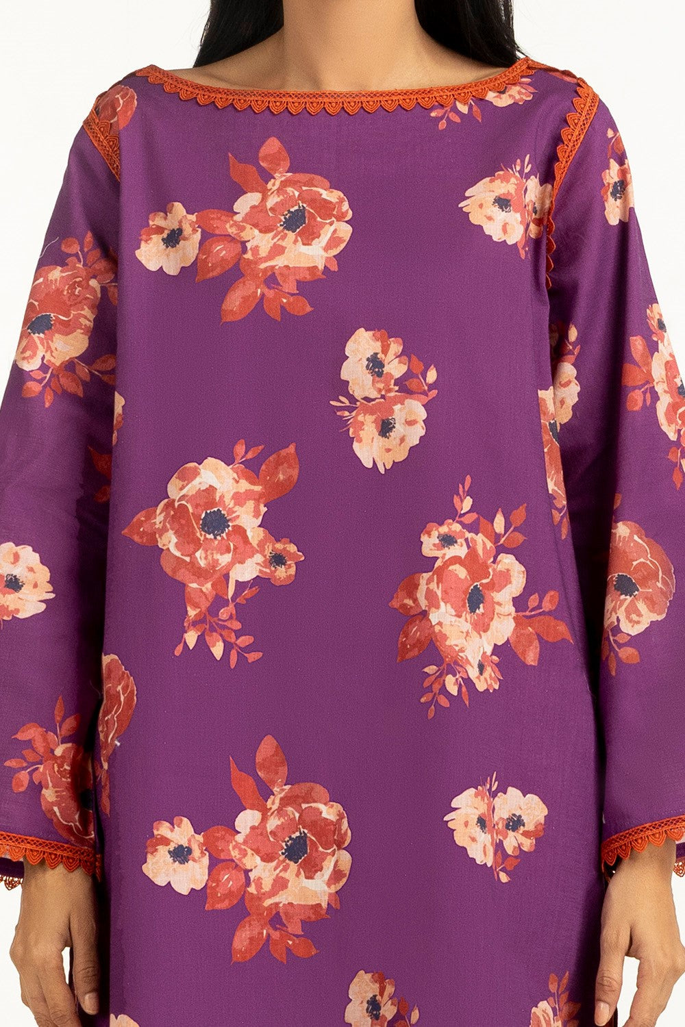 Cross Slub Printed Co-Ord Set