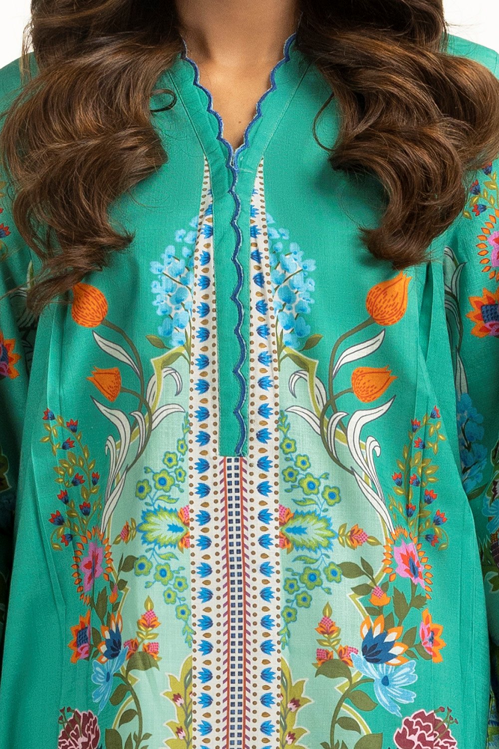 Cross Slub Printed Shirt