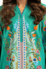 Cross Slub Printed Shirt