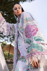 3 Piece Unstitched Embroidered Lawn Suit