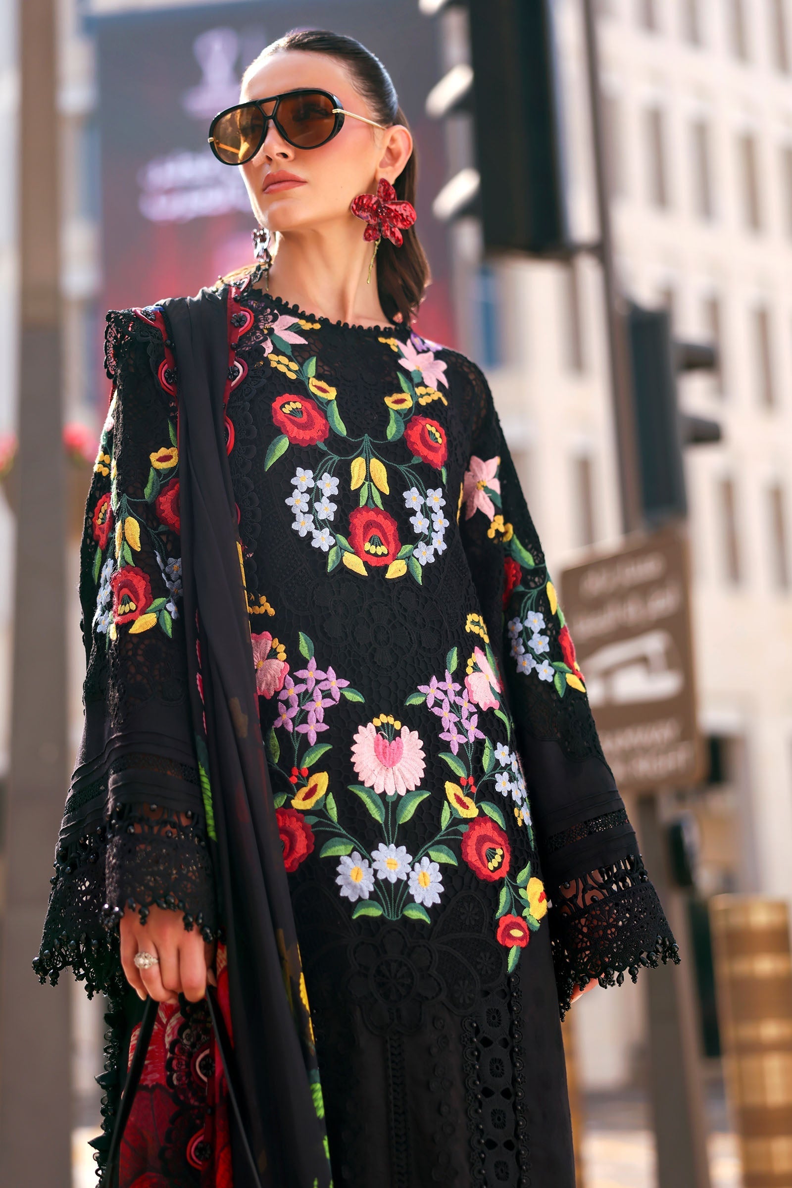 3 Piece Unstitched Embroidered Jacquard Lawn Suit
