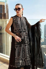 3 Piece Unstitched Embroidered Lawn Suit