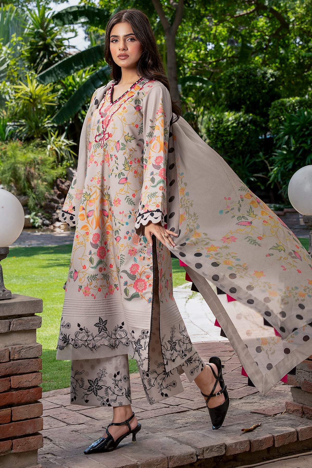 3-PC Stitched Printed Lawn C-Print Vol 3 CP6-25P