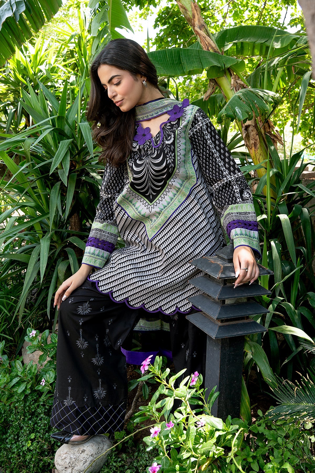 3-PC Stitched Printed Lawn  CP6-24P