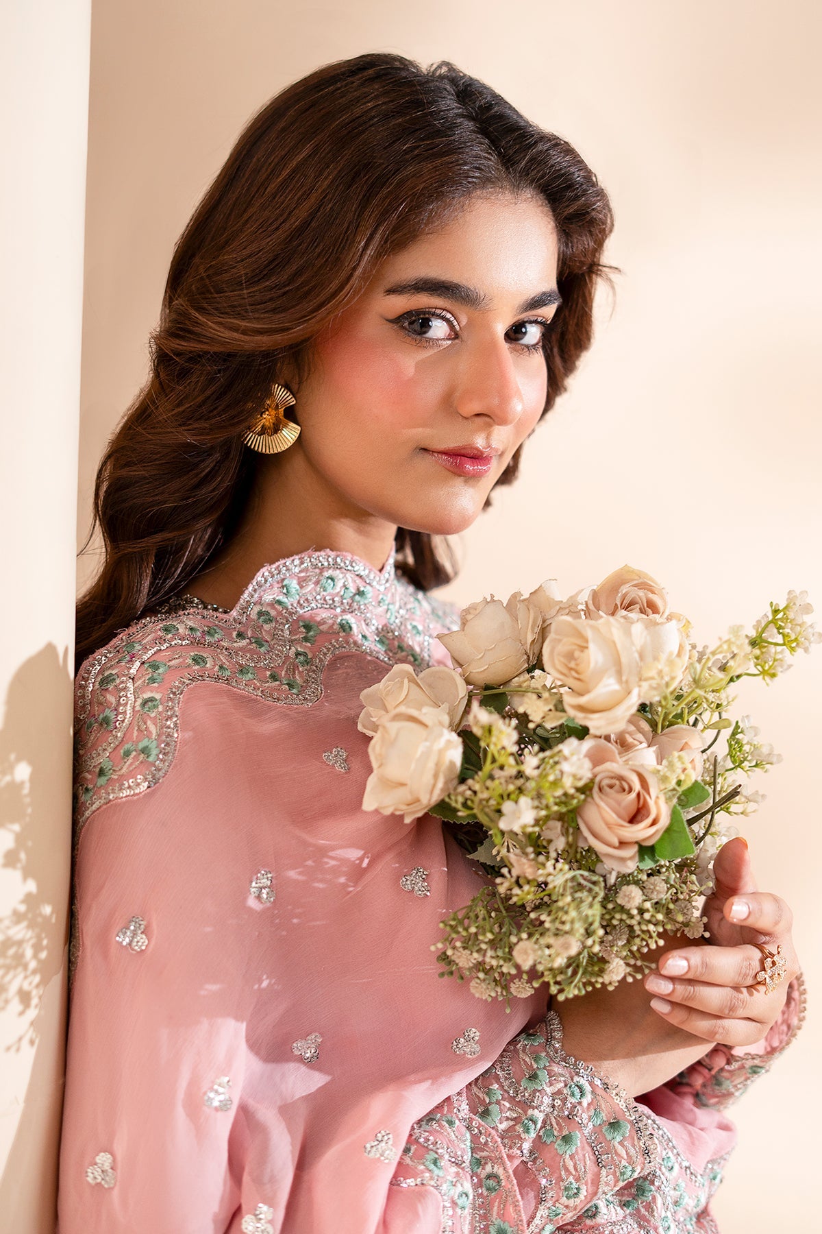 3-PC Embroidered Chiffon CMA-6-417