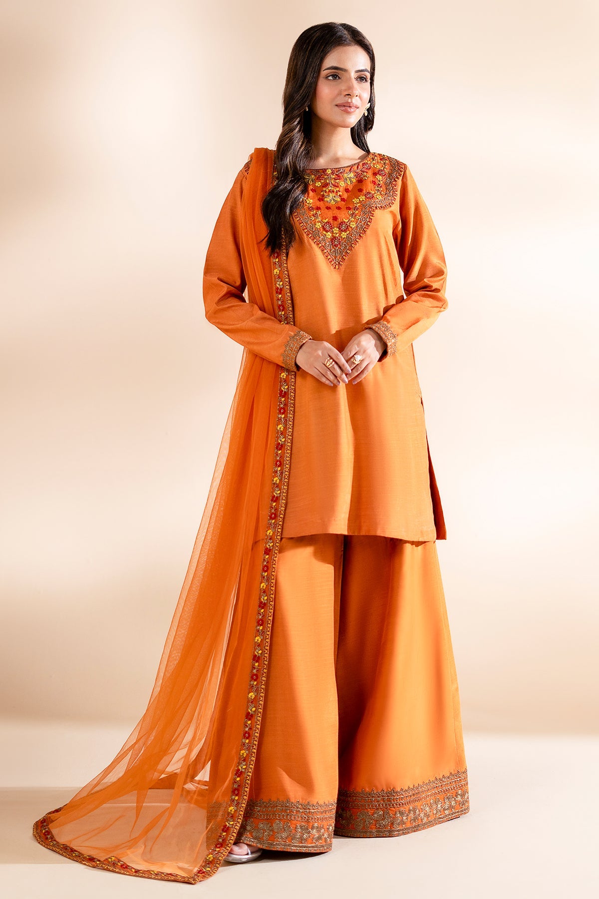 3-PC Stitched Embroidered CMA-6-312