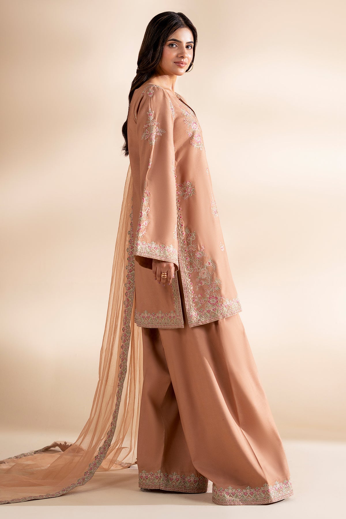 3-PC Stitched Embroidered CMA-6-398