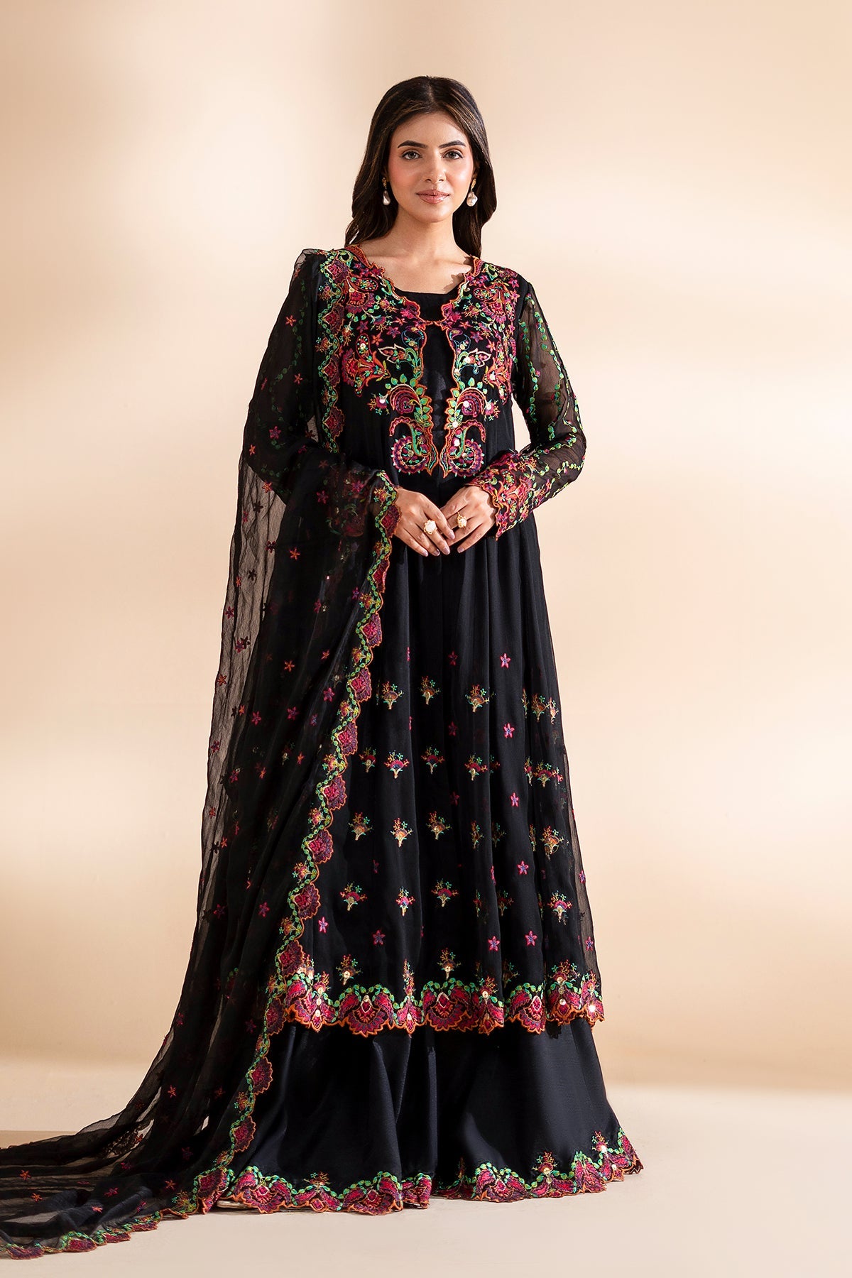 3-PC Embroidered  CMA-6-334