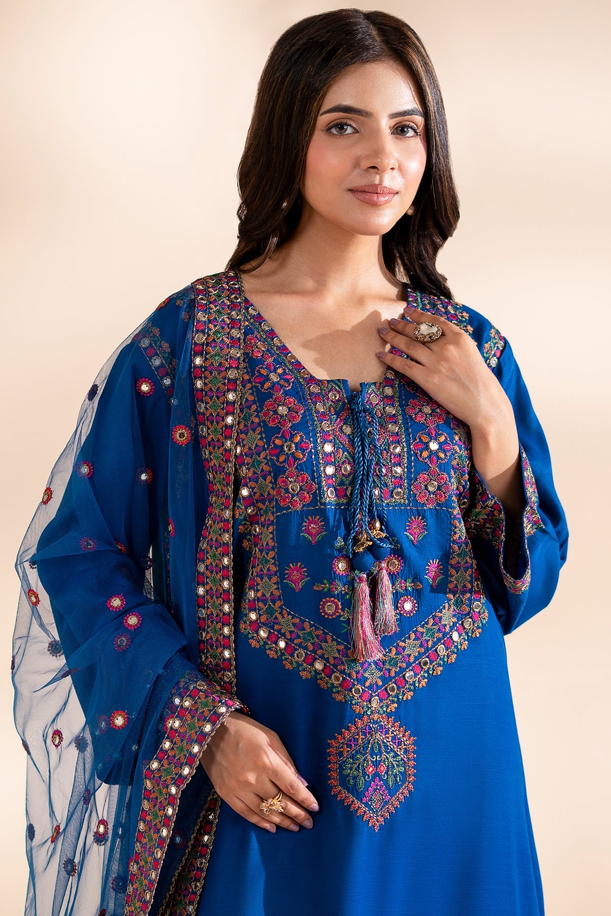 3-PC Embroidered Silk CMA-6-361