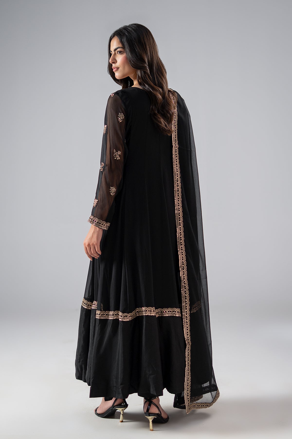 3-PC Embroidered Chiffon CMA-6-298