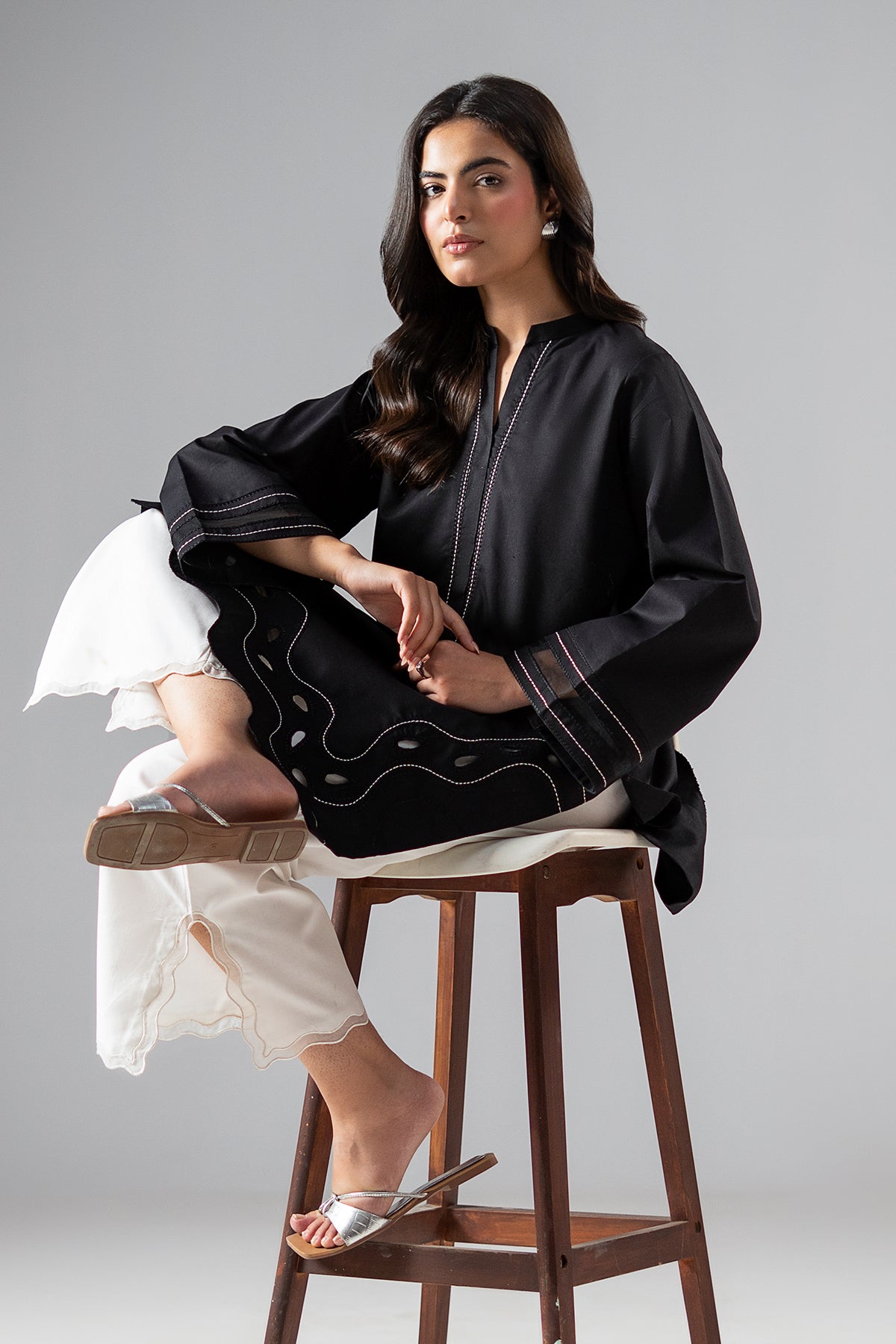 2-PC Stitched Embroidered Cotton CNP-6-258