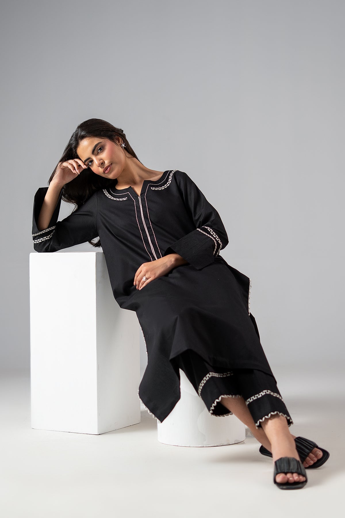 2-PC Stitched Embroidered Cotton CNP-6-257