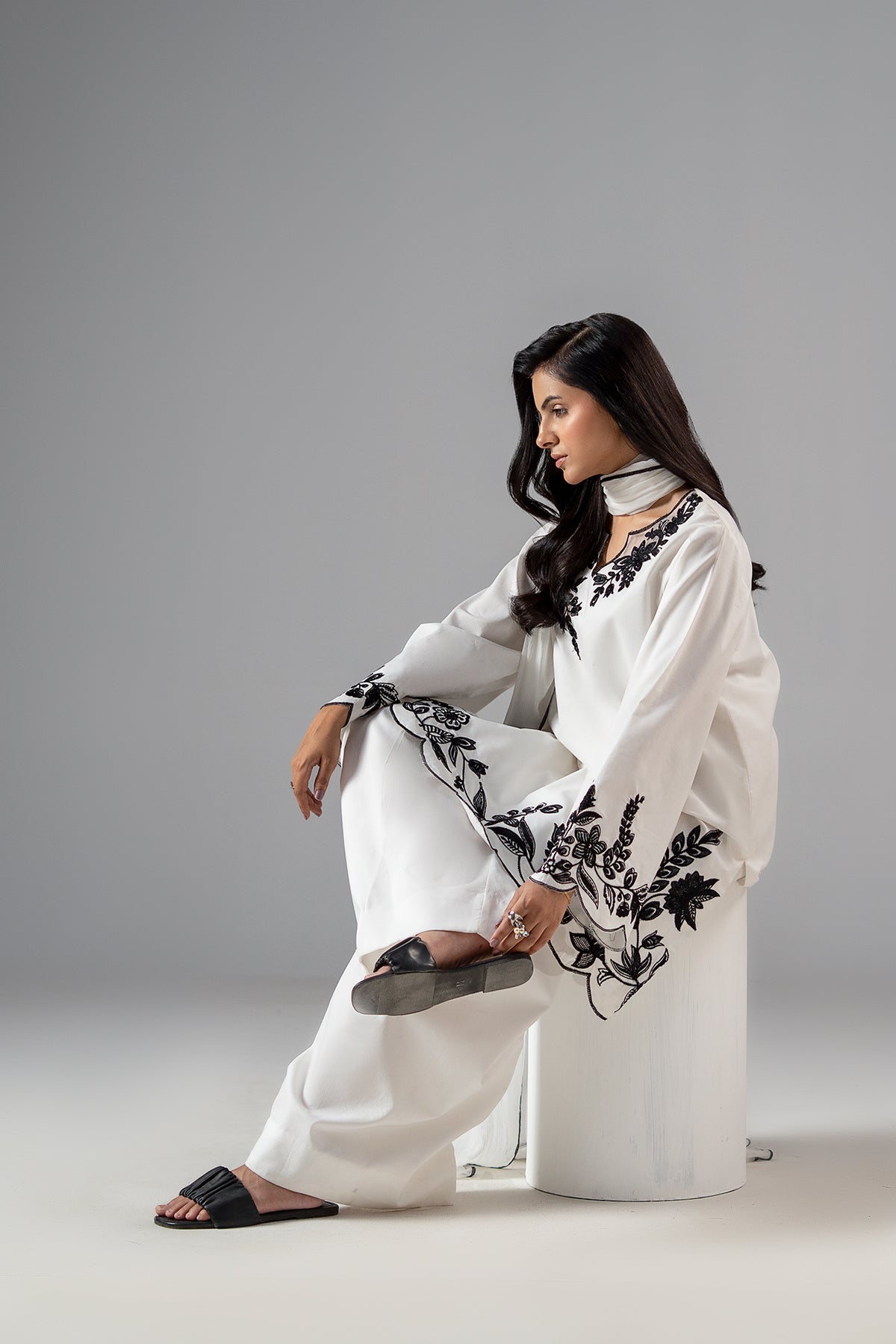 3-PC Stitched Embroidered Cotton CNP-6-261