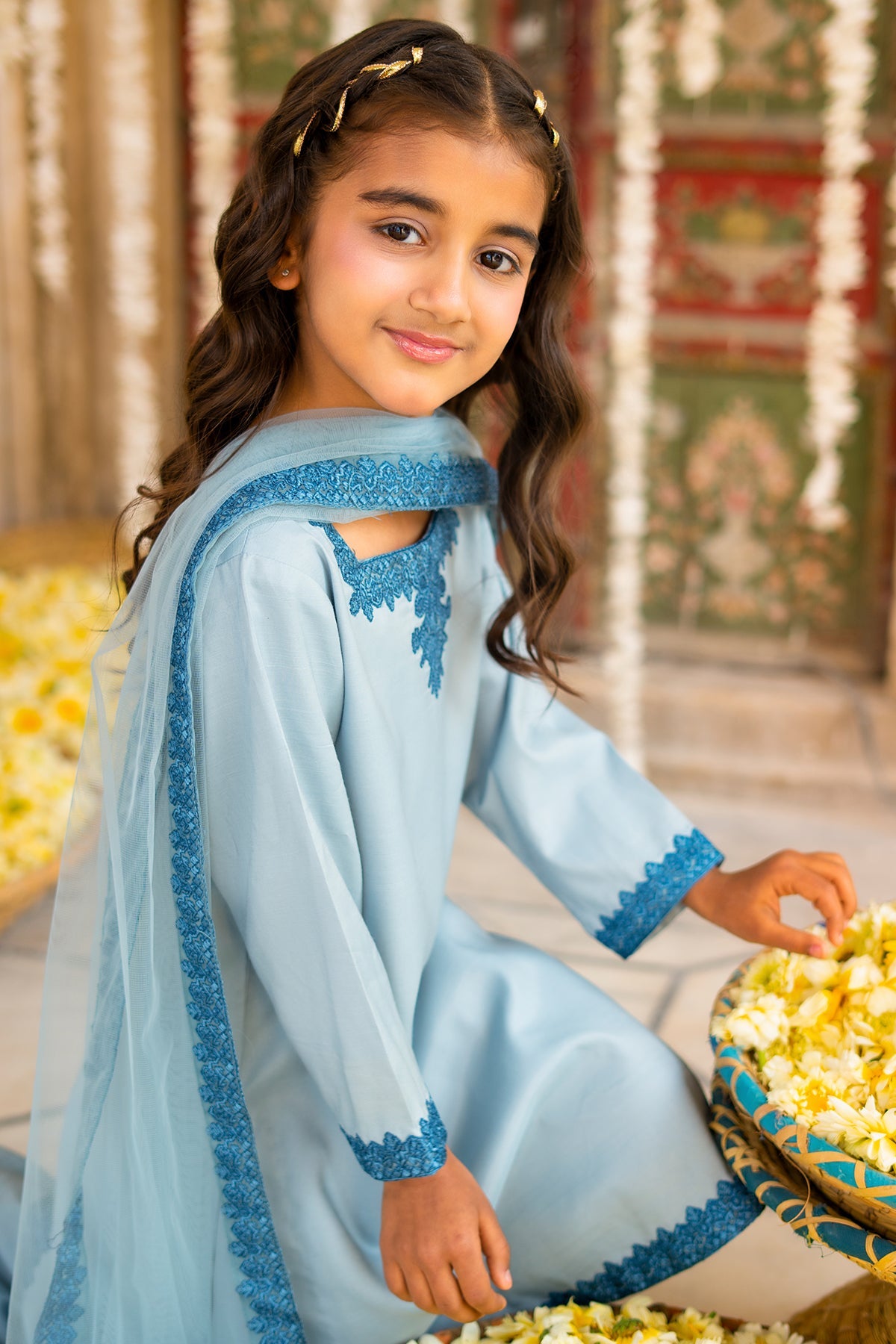3-PC Embroidered Raw-Silk CKP-6-381