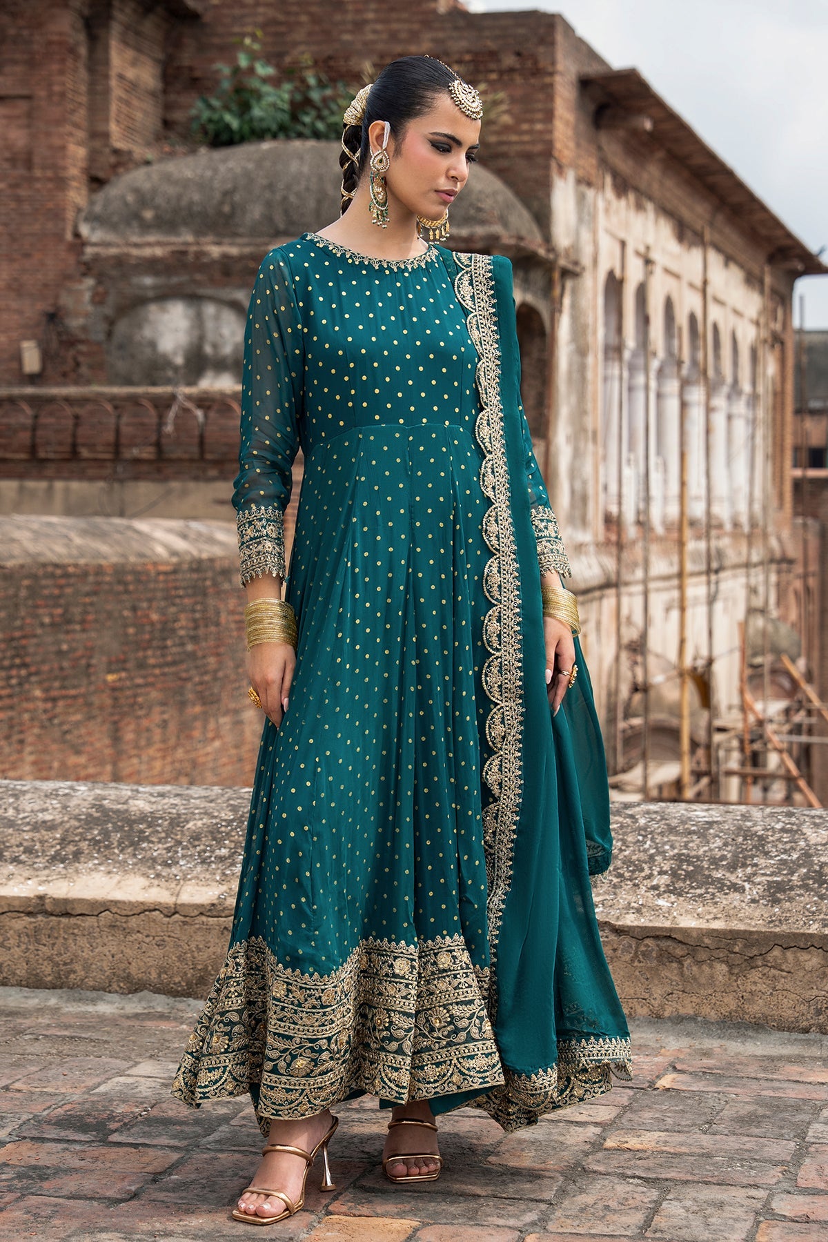 3-PC Embroidered Chiffon CMA-6-427