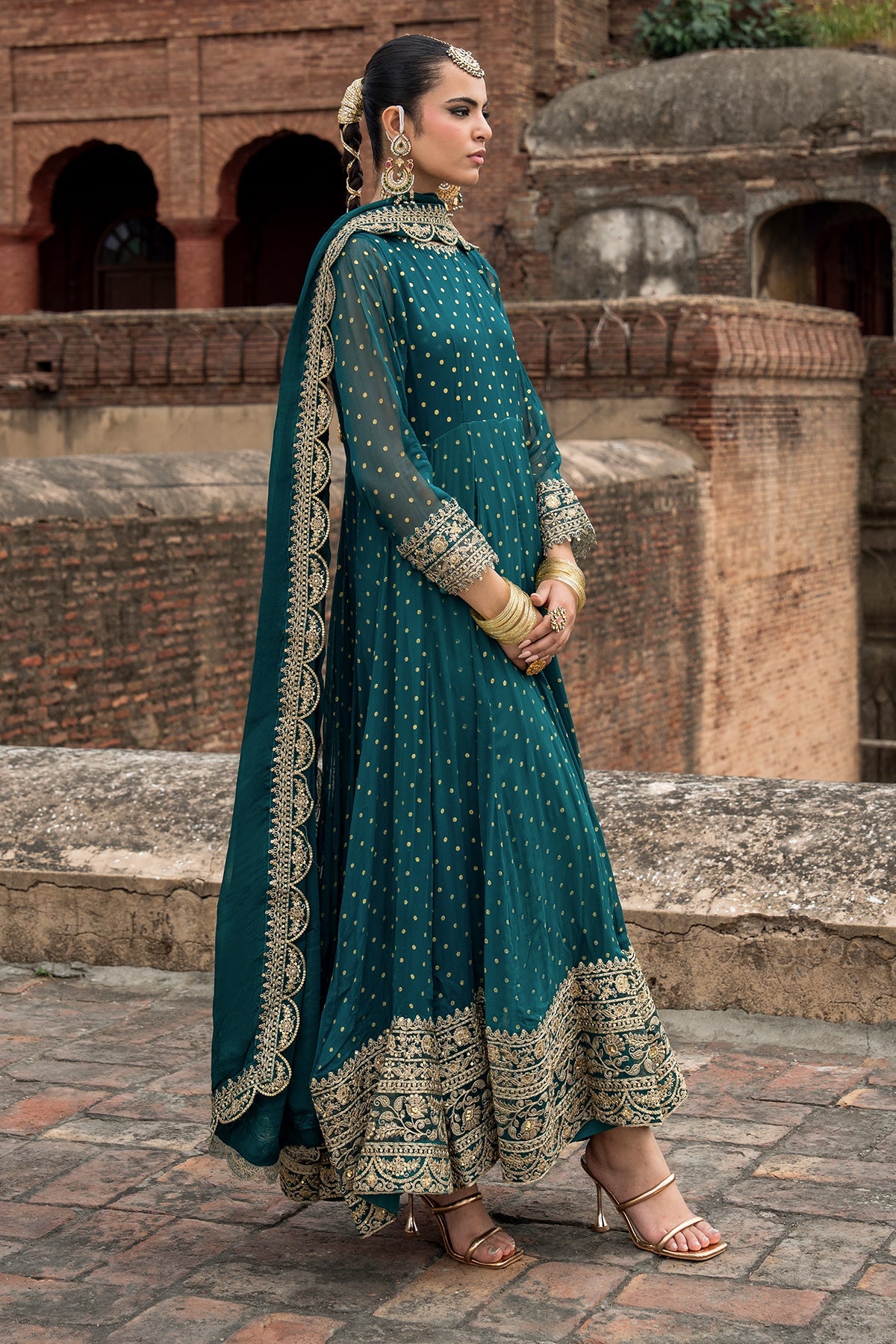 3-PC Embroidered Chiffon CMA-6-427