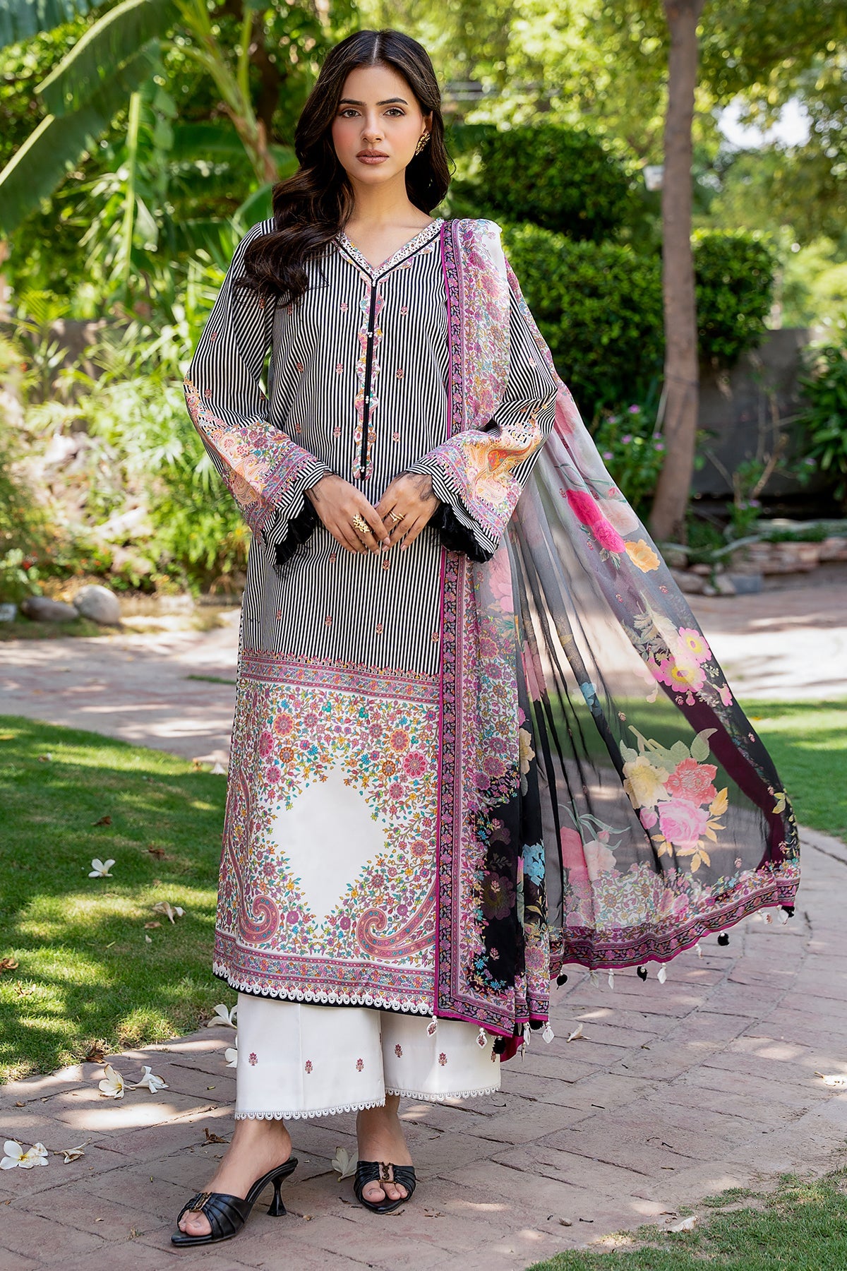 3-PC Stitched Printed Lawn  CP6-22P