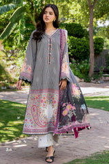 3-PC Stitched Printed Lawn  CP6-22P