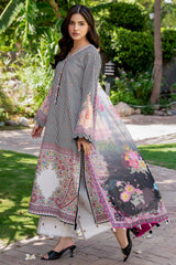 3-PC Stitched Printed Lawn  CP6-22P