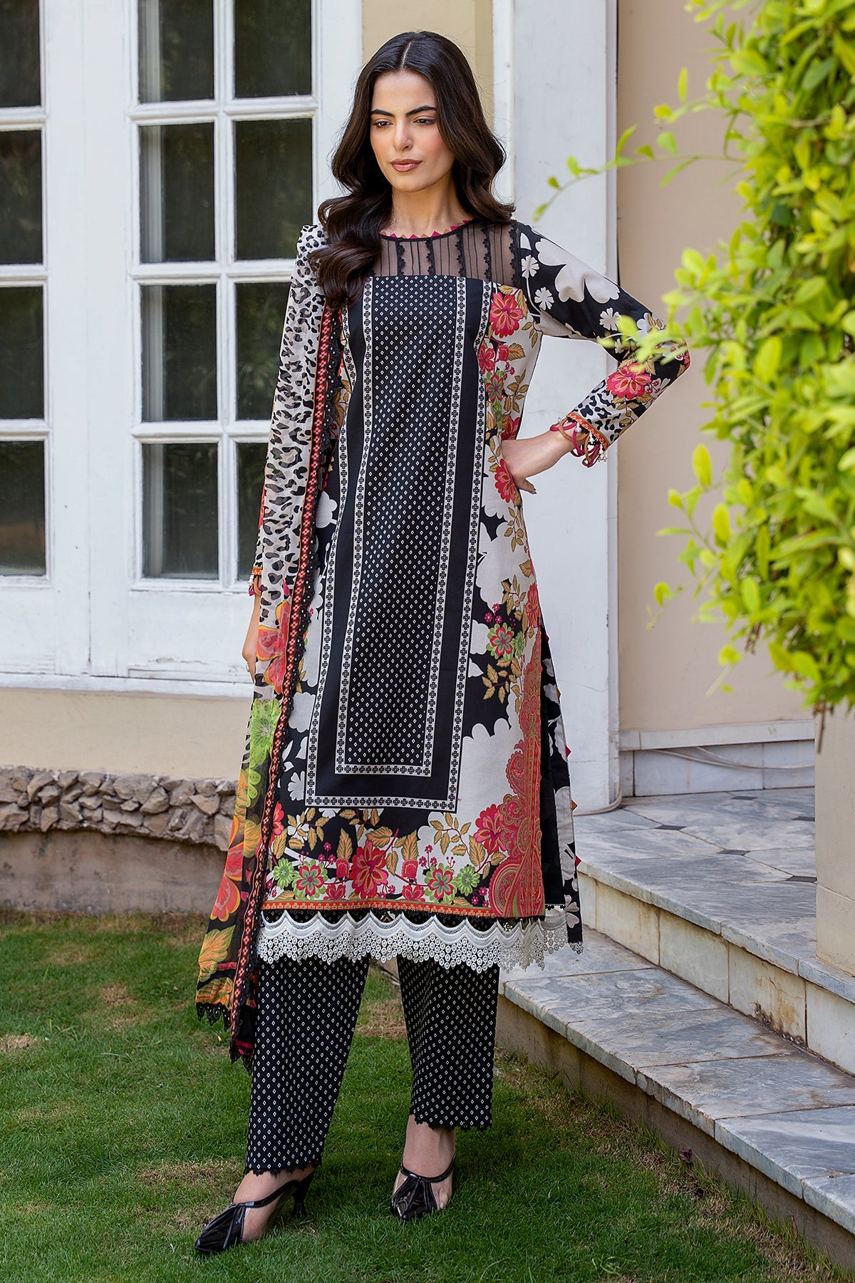 3-PC Stitched Printed Lawn  CP6-21P
