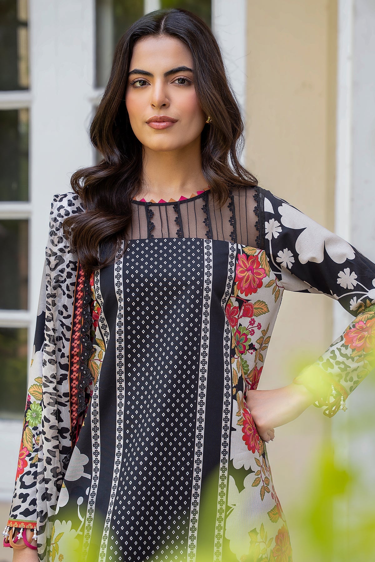 3-PC Stitched Printed Lawn  CP6-21P