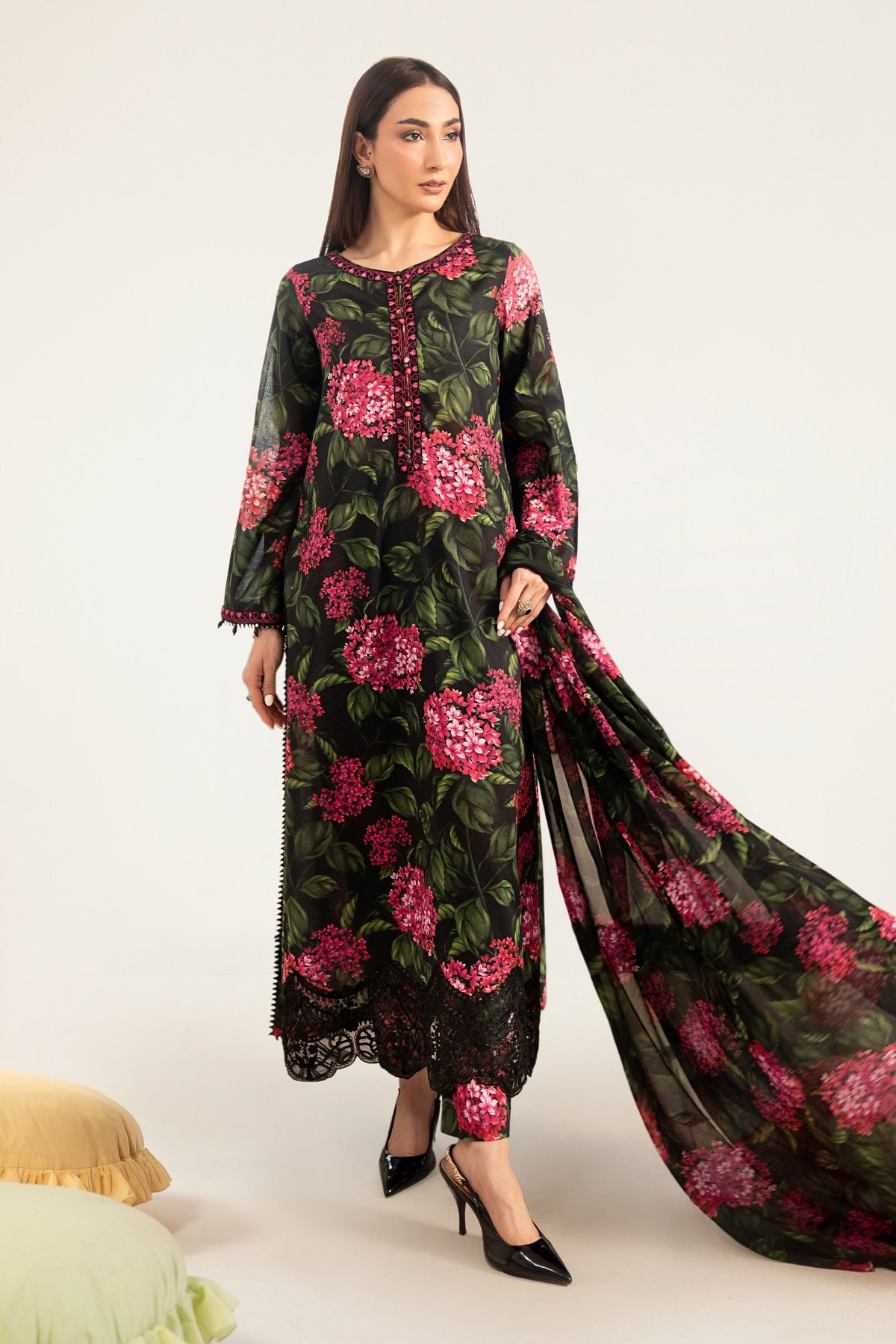 3 Piece Embroidered Lawn Suit