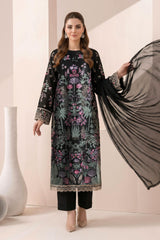 3 Piece Embroidered Dobby Jacquard Suit