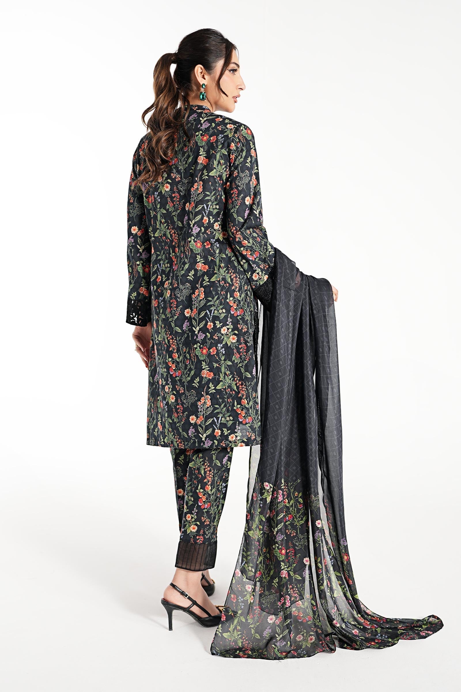 3 Piece Embroidered Suit