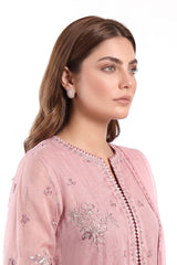 3 Piece Embroidered Cotton Net Suit