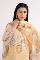 3 Piece Embroidered Dobby Lawn Suit