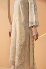 3 Piece Embroidered Dobby Lawn Suit