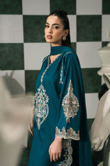3 Piece Embroidered Dobby Lawn Suit