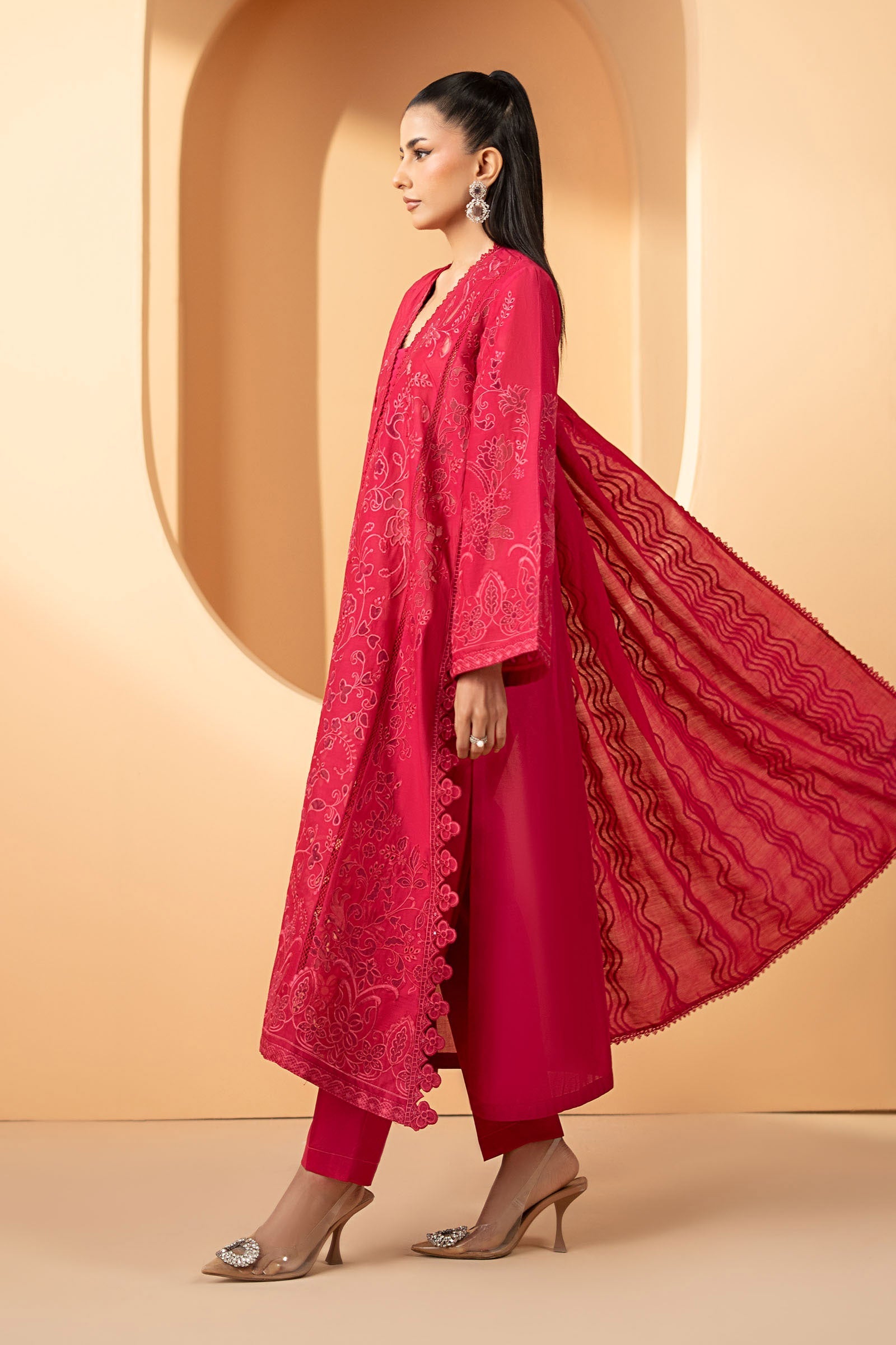 3 Piece Embroidered Lawn Suit