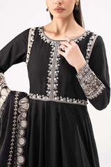 3 Piece Embroidered Linen Suit