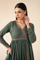3 Piece Embroidered Linen Suit