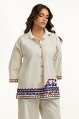 Denier Jacquard Embroidered Co-Ord Set