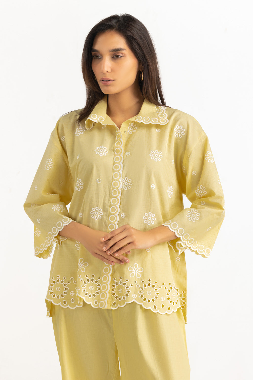 Dobby Embroidered Co-Ord Set
