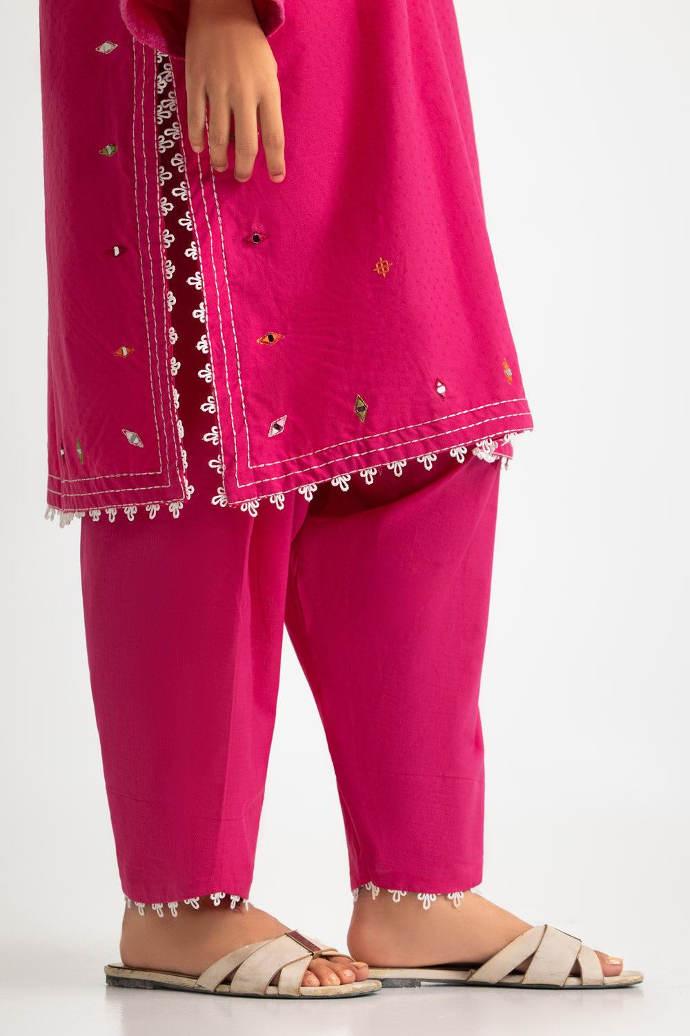 Dobby Embroidered Co-Ord Set