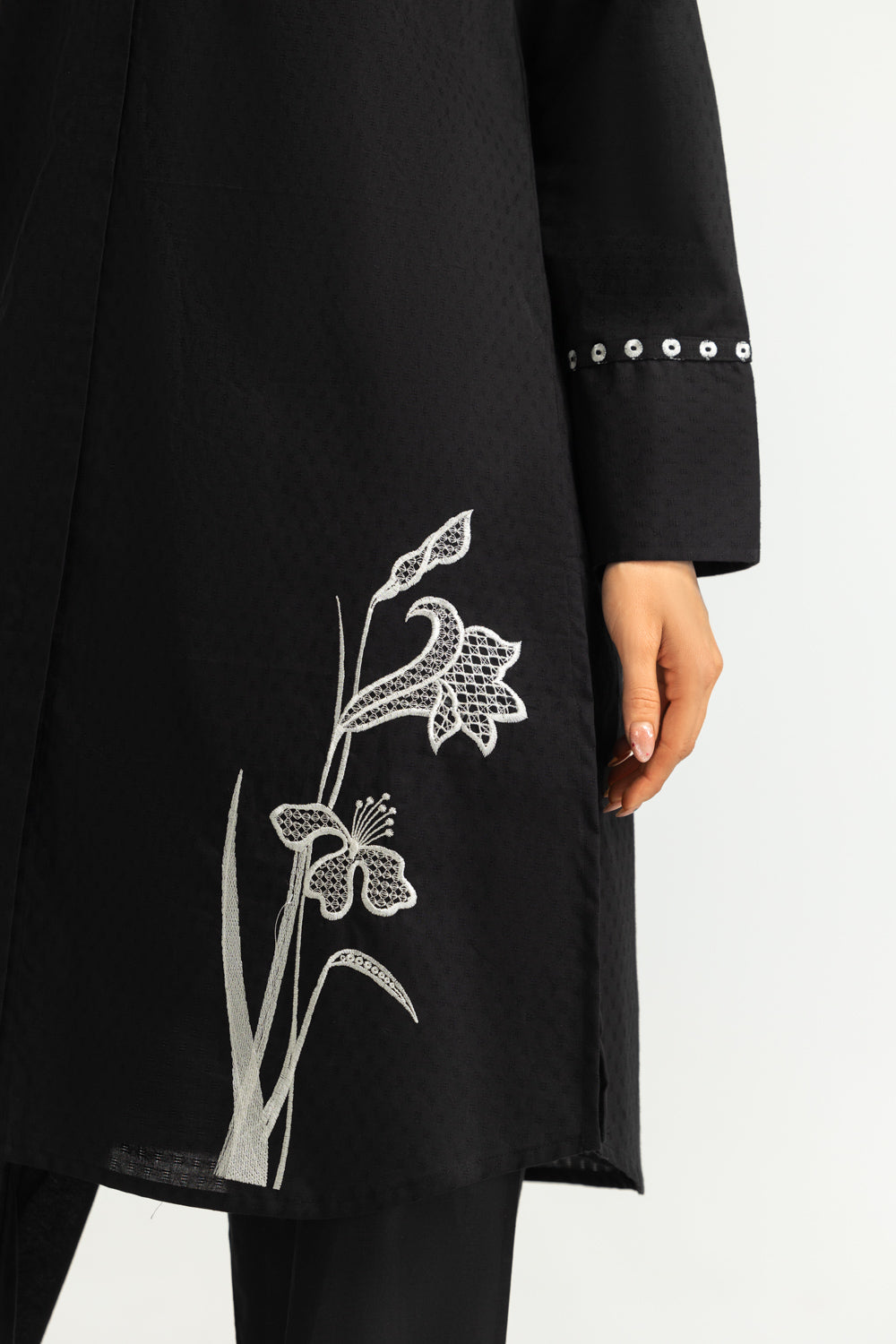 Dobby Embroidered Shirt And Trouser