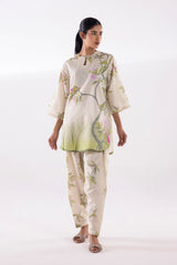 Stitched Printed Jacquard Shirt