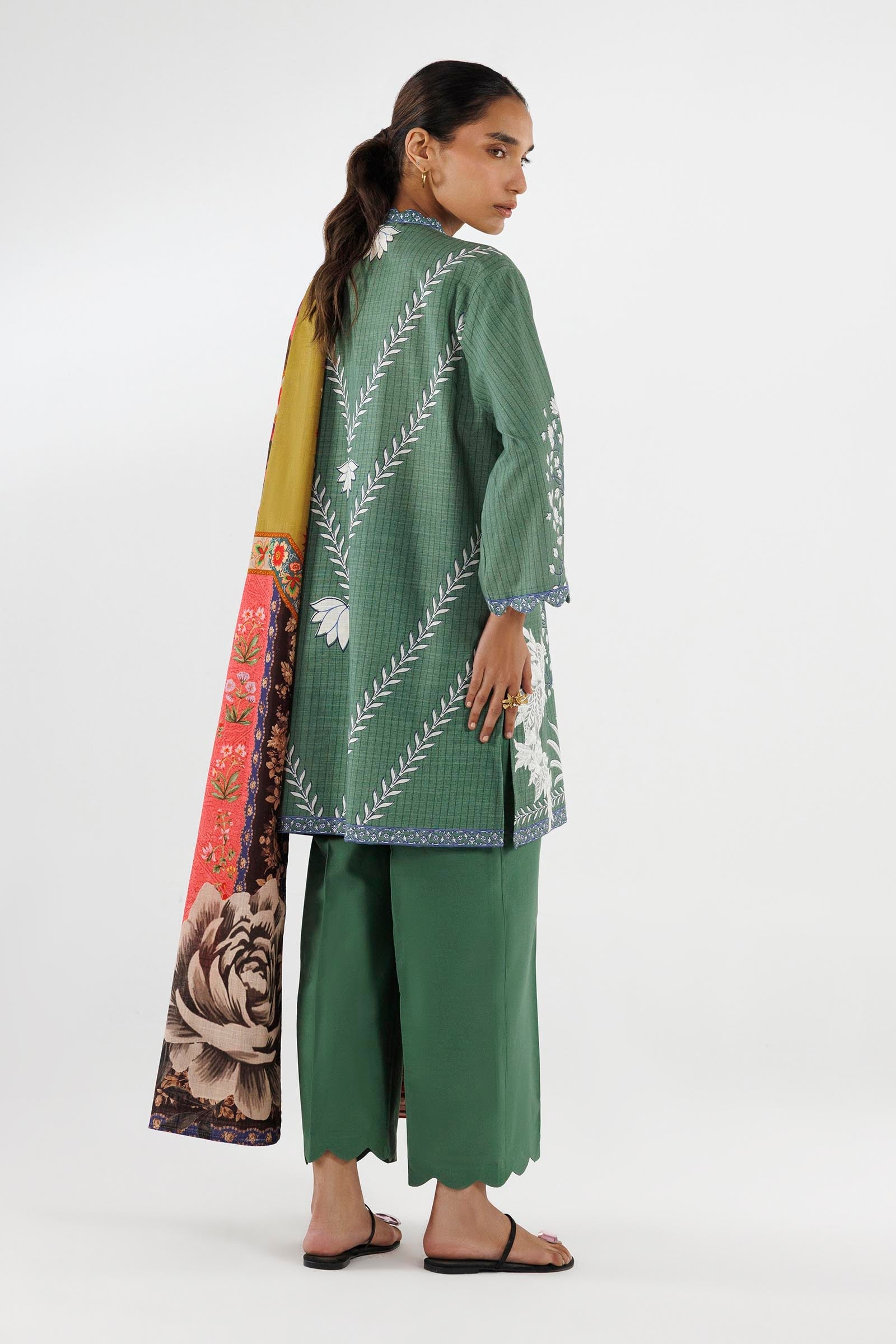 Stitched Printed Khaddar Suit
