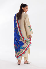 Stitched Khaddar Muzlin Suit