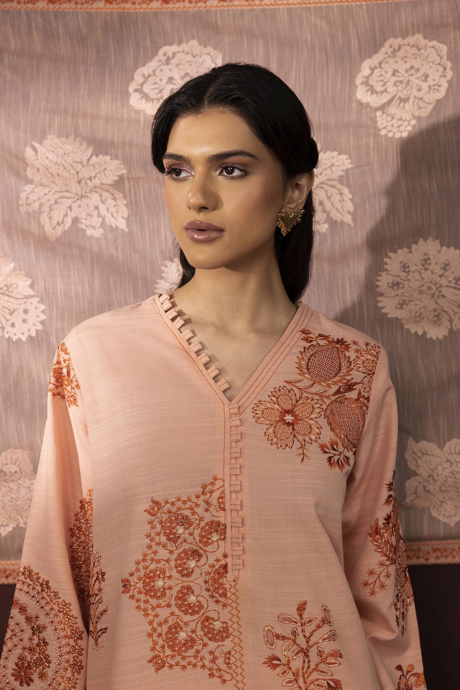 Stitched Embroidered Khaddar Suit