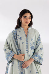 Stitched Embroidered Khaddar Suit