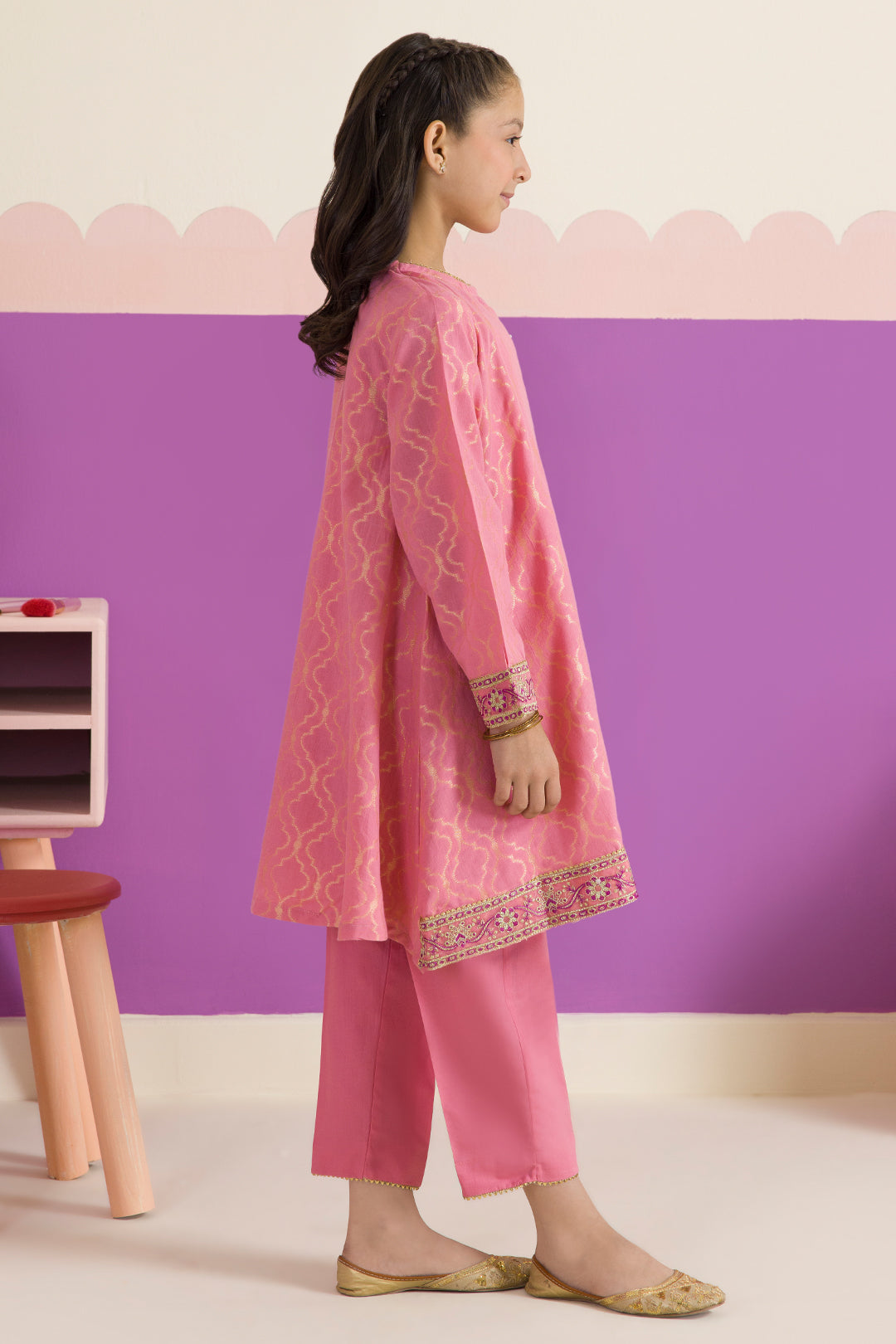 Embroidered Kurta Trouser - 2205